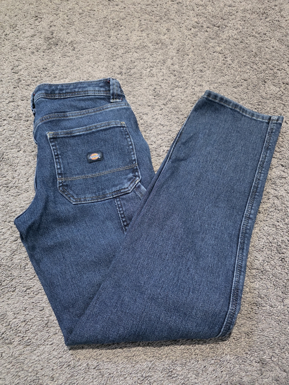 Dickies Women's Dark Blue Straight Leg Jeans